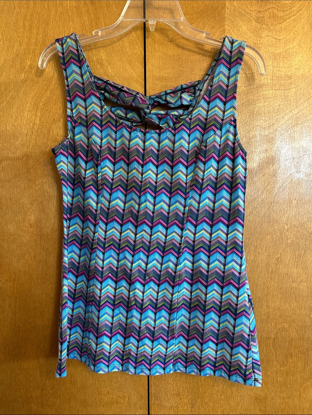 Women’s Multicolor Chevron Tank Top - Sleeveless Casual